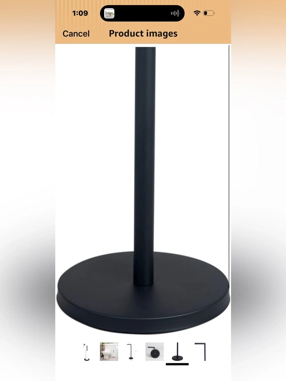 New Open Box FreeStanding Toilet Paper Holder Stand, Stainless Steel Tissue Roll